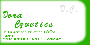 dora czvetics business card